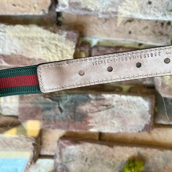 GUCCI Elastic Web Interlocking G Belt SZ XXS+ - Picture 8 of 10